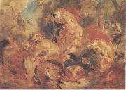 Eugene Delacroix La Chasse aux lions USA oil painting artist